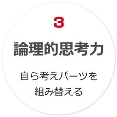 3.論理的思考力 自ら考えパーツを組み替える